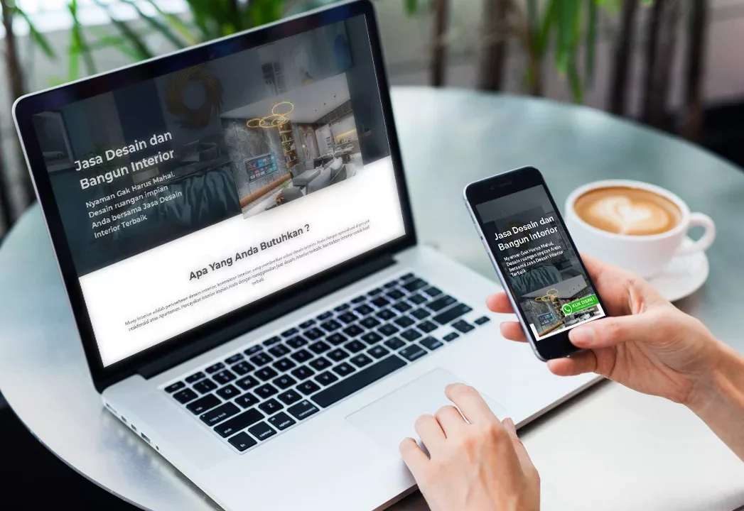 Mockup website Moey Interior