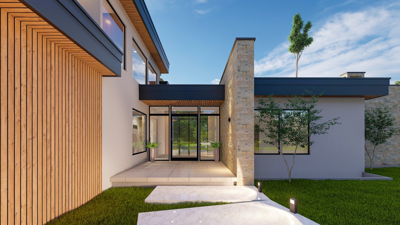 Rumah modern halaman luas — alasan survei yang tidak bisa digantikan foto